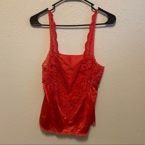 Red Lace Camisole